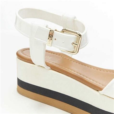 fendi jelly sandals 2012 ebay|Fendi Rubber T Strap Jelly Sandals Sz 8 .